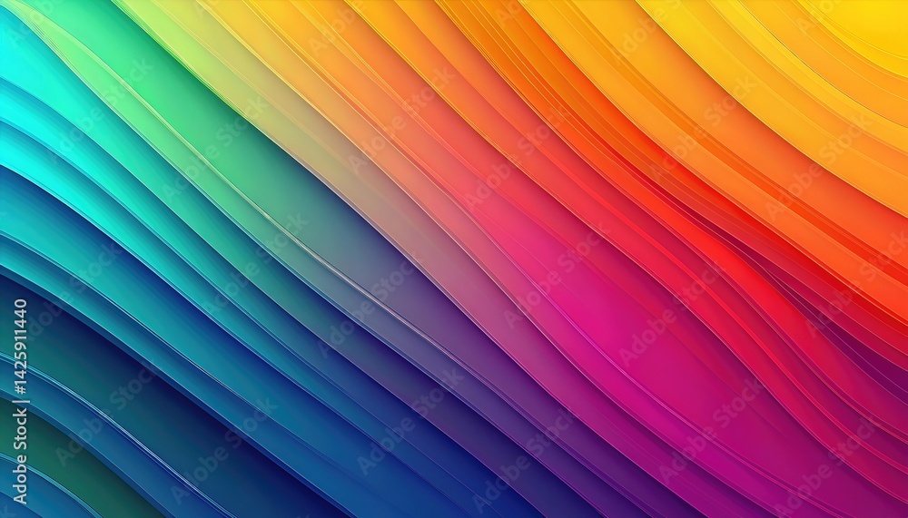 Poster vibrant gradient backdrop with captivating colors and smooth transitions, illuminating a lively mood