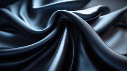 Obraz premium Close-up of a sleek, slightly reflective fabric highlighting its texture and subtle lighting effects