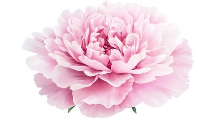 Pink Peony Blossom Closeup.