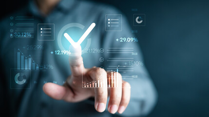 Accounting audit statement report. Finance auditing budget, cost, payroll.