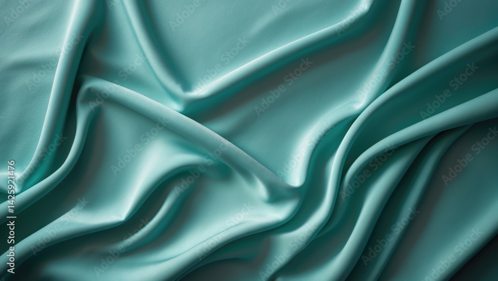 Poster close-up of soft fabric showcasing texture and draping, with a modern and elegant background suitabl