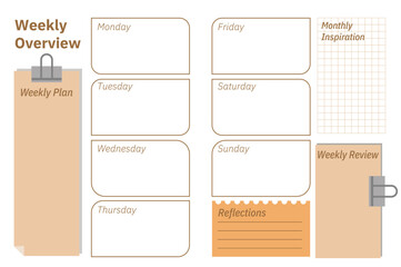 Minimalist Mid-Month Weekly Planner Layout