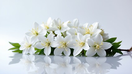 Fototapeta premium Jasmine flowers isolated on a background cutout