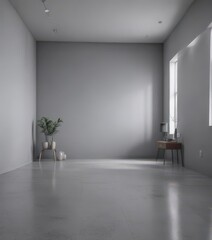 Obraz premium Clean gradient grey room; perfect for showcasing products and interiors , simple, minimal, smooth
