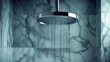 premium shower head in home bathroom
