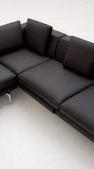 Obraz premium Colorful Sofa L-Shape, two seater, sofa bed, isolated on white background