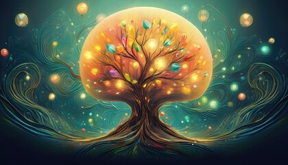 Conceptual Art of Imagination Materializing A Symphony of Innovation and Creation in a Vibrant, ThoughtProvoking Scene from ,