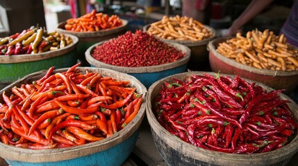 Fototapeta premium Fresh Produce Displayed at Tourist Farm