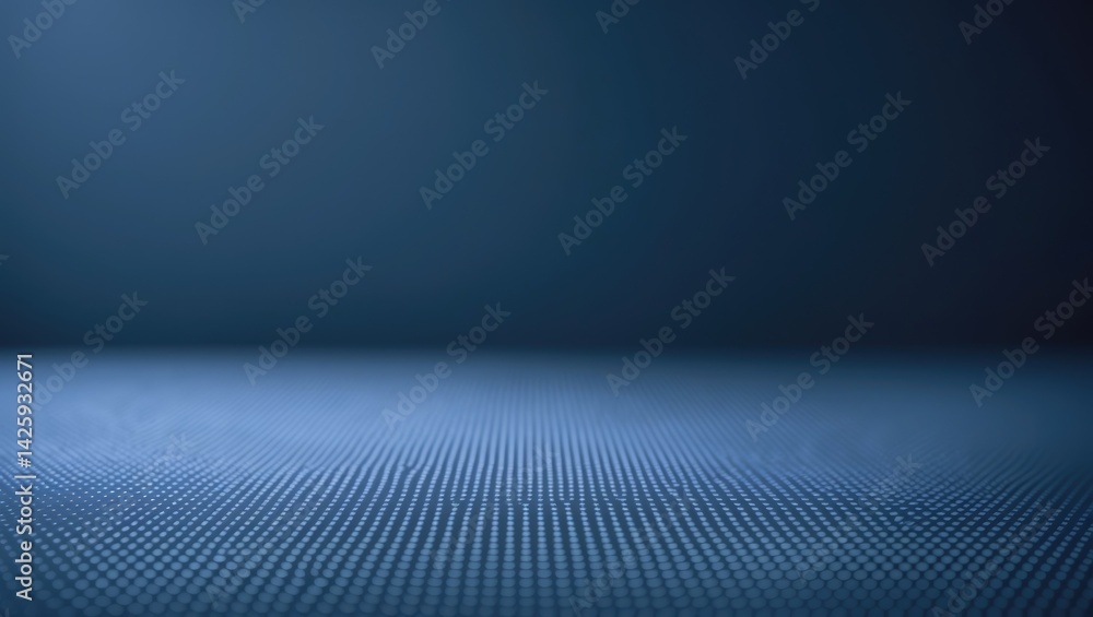 Poster digital led display featuring luminous blue light circles and intricate textures