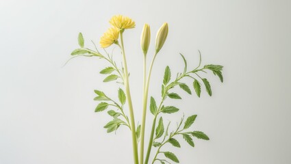 Naklejka premium Tiny bouquet of wild meadow flowers