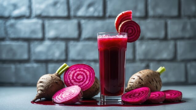 Homemade Fermented Beetroot and Carrot Juice - Natural, Vegan Beverage Rich in Superfood Benefits