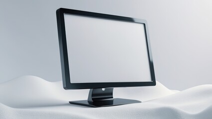 Background featuring computer monitor mockup