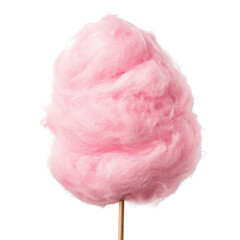 Pink cotton candy png fluffy sweet treat png carnival sugar snack png white background image