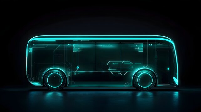 Futuristic transportation with open text area