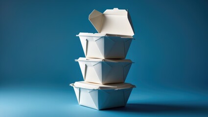 Eco-friendly disposable packaging containers and biodegradable paper boxes