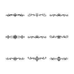 Obraz premium calligraphic design elements