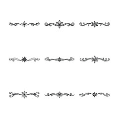 Fototapeta premium set of decorative elements