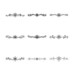 Obraz premium set of decorative elements