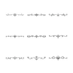Obraz premium calligraphic design elements