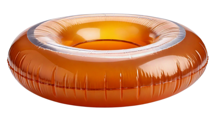 Inflatable swimming ring isolated on transparent background
