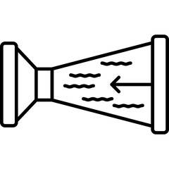 Aerodynamic Wind Tunnel Model Icon