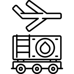 Aircraft Fuel System Icon