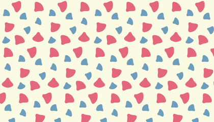 Shell-shaped pattern, yellow background, vector illustration with color swatch