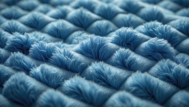 Close-up macro of absorbent fabric or carpet with detailed fibers