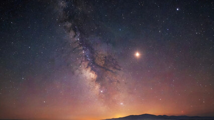 Space background with many stars