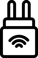 Iot charger line icon