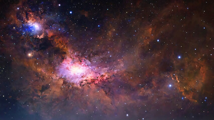 Obraz premium Space background with many stars