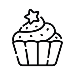 Easy to edit outline style icon showing wine bucket