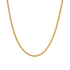 golden necklace isolated on white