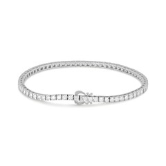 silver bracelet isolated on white