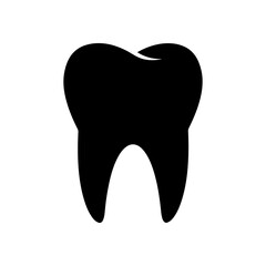 Tooth icon. Dental symbol. Vector illustration.