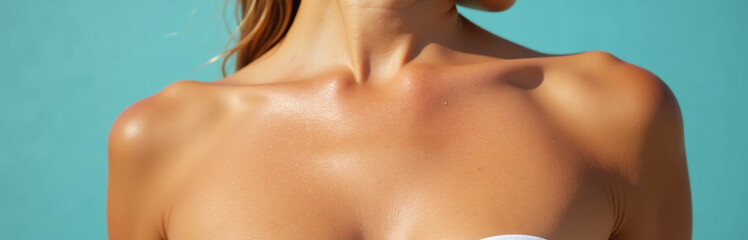 Fototapeta premium Abbronzatura Perfetta Su Pelle Dorata Al Sole