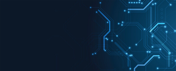 Circuit abstract background for science and business presentation