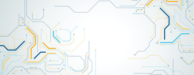 Circuit abstract background for science and business presentation
