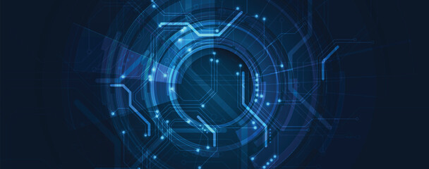 Circuit abstract background for science and business presentation