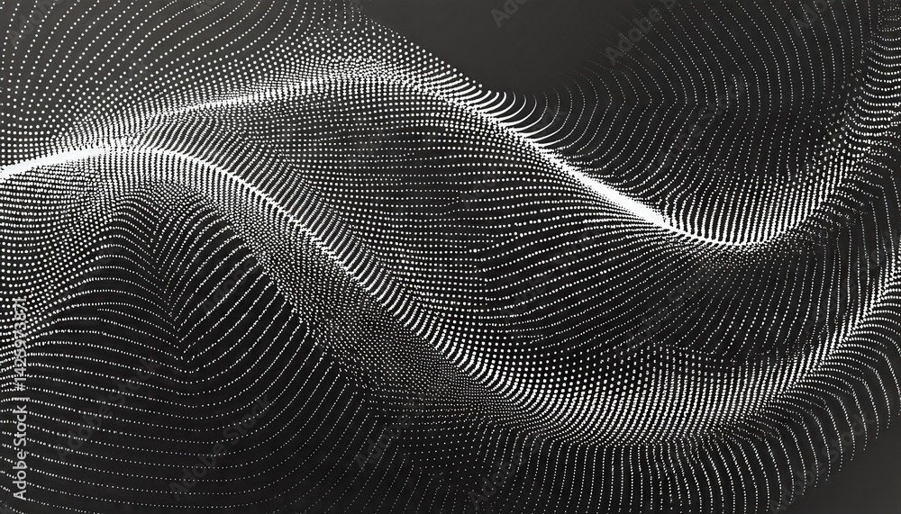 Poster dot halftone wave pattern abstract background a vibrant, striking design element with retrofuturisti