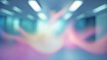 Blurry Medical Office Background with Modern Design and Bright Lighting