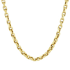 gold chain isolated on white background