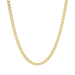 golden necklace isolated on white background