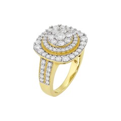 gold ring with diamonds