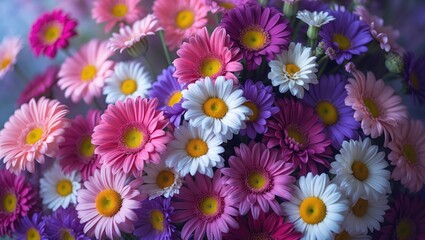 Fototapeta premium Vibrant floral background