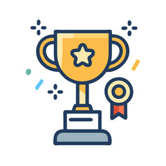 Trophy Icon Representing Success and Recognition of Achievement