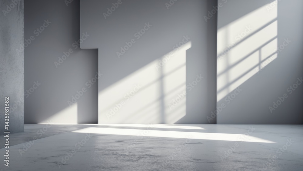 Poster elegant monochromatic background for product display with light and shadows