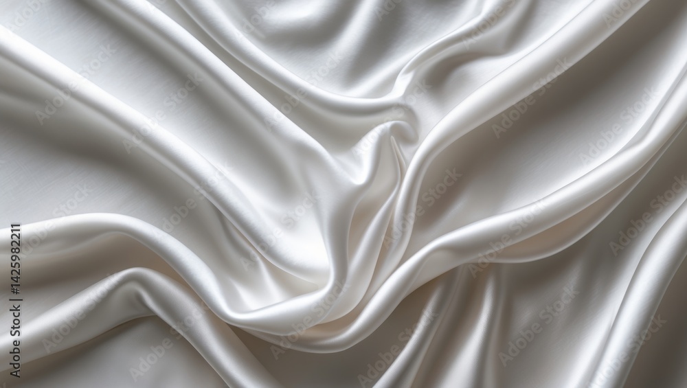 Leinwandbilder abstract white bedding sheets or blanket background with texture and space for copy
