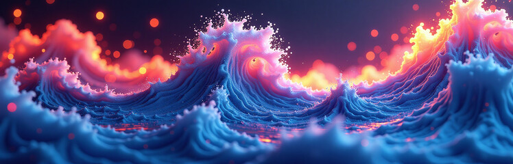 A Vibrant, Dynamic Wave Pattern In Stunning 4k Resolution With Intricate Abstract Details And Mesmerizing Visual Effects Unfolding On Screen.