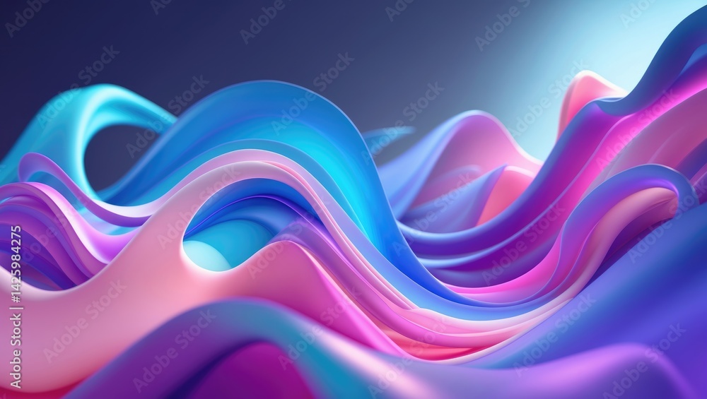 Aufkleber Vibrant abstract background with color gradients for presentations and banners